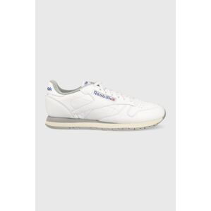 Kožené sneakers boty Reebok Classic M42845 bílá barva, M42845-white