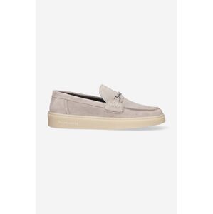 Semišové mokasíny Filling Pieces Core Loafer Suede pánské, šedá barva, 44229001108