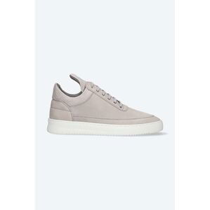 Kožené sneakers boty Filling Pieces Low Top Ripple Nubuck šedá barva, 25122842003.M