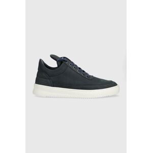 Semišové sneakers boty Filling Pieces Low Top Ripple Nubuck tmavomodrá barva, 25122842001