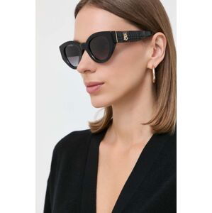 Sluneční brýle Burberry MEADOW dámské, černá barva, 0BE4390