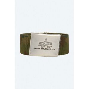 Pásek Alpha Industries Heavy Duty Belt zelená barva, 100906.12-green