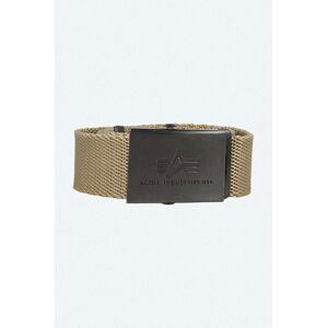 Pásek Alpha Industries Heavy Duty Belt hnědá barva, 100906.13-brown