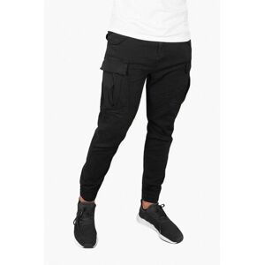 Bavlněné kalhoty Alpha Industries Airman Pant 188201 03 černá barva