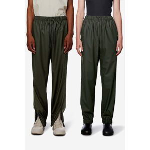 Nepromokavé kalhoty Rains 18560-GREEN Rain Pants Regular zelená barva, medium waist