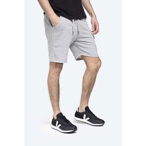 Kraťasy Alpha Industries Terry Short pánské, šedá barva, melanžové, 116214.17-grey