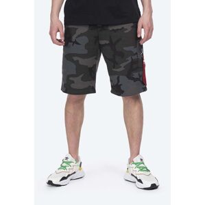 Kraťasy Alpha Industries X-Fit Cargo Short Camo pánské, šedá barva, 166301C.125-grey