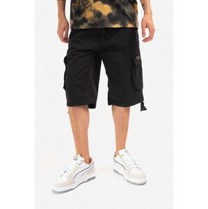 Bavlněné šortky Alpha Industries Jet Short černá barva, 191200.03-black