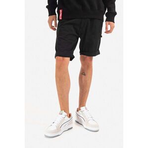 Bavlněné šortky Alpha Industries Kerosene Short černá barva, 176204.03-black