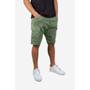 Kraťasy Alpha Industries Airman pánské, zelená barva, 116211.432-green