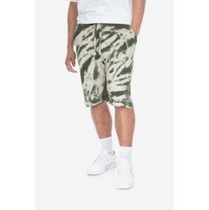 Kraťasy Alpha Industries Tie Dye pánské, zelená barva, 106361.142-green