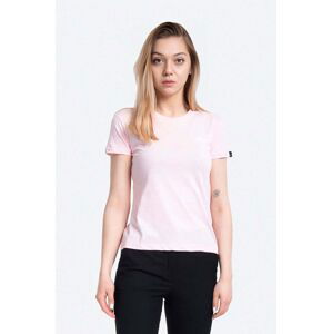 Bavlněné tričko Alpha Industries Basic T Logo Wmn růžová barva, 196054.491-pink