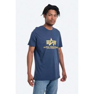 Bavlněné tričko Alpha Industries Basic T-Shirt s potiskem, 100501.435