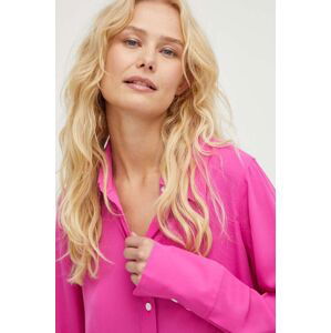 Košile Levi's dámská, růžová barva, regular, s klasickým límcem