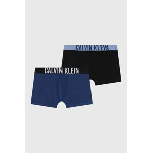 Dětské boxerky Calvin Klein Underwear 2-pack tmavomodrá barva