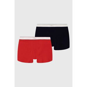 Dětské boxerky Tommy Hilfiger 2-pack červená barva