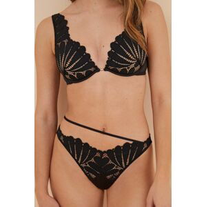 Tanga women'secret SENSE 1 černá barva, 5356426