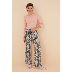 Pyžamové kalhoty women'secret Mix & Match dámské, černá barva, 3706036
