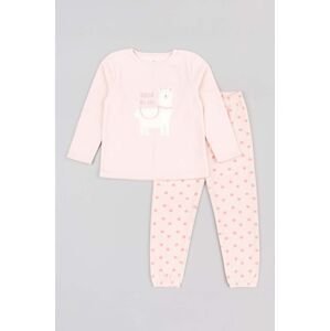 Dětské pyžamo zippy růžová barva