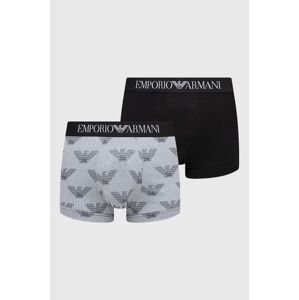 Boxerky Emporio Armani Underwear 2-pack pánské, tmavomodrá barva