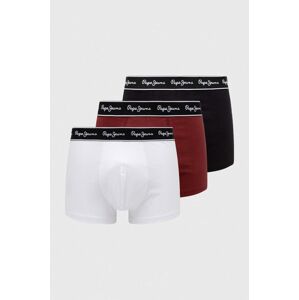 Boxerky Pepe Jeans 3-pack pánské, červená barva