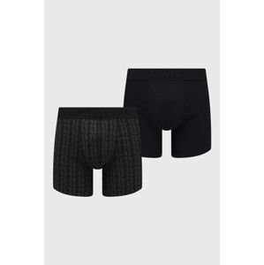 Boxerky Levi's 2-pack pánské, černá barva