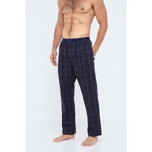 Bavlněné pyžamové kalhoty BOSS černá barva