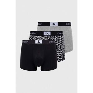 Boxerky Calvin Klein Underwear 3-pack pánské, černá barva, 000NB3528E