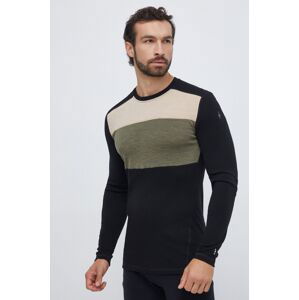 Funkční triko s dlouhým rukávem Smartwool Classic Thermal Merino černá barva