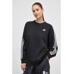 Mikina adidas dámská, černá barva, s aplikací, HZ5759