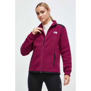 Sportovní mikina The North Face Alpine Polartec 200 fialová barva