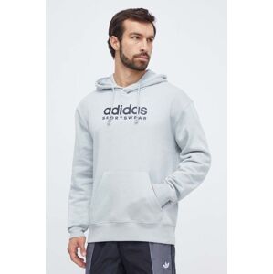 Mikina adidas pánská, s kapucí, s potiskem