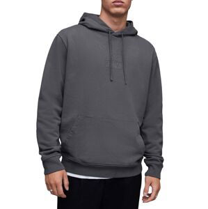 Bavlněná mikina AllSaints MG114Z VARDEN OTH HOODY pánská, šedá barva, s kapucí, s potiskem