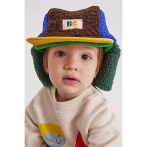 Dětska čepice Bobo Choses zelená barva, z husté pleteniny