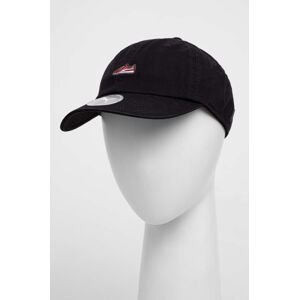 Bavlněná baseballová čepice Puma černá barva, s aplikací, 24605