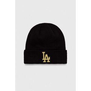 Čepice New Era černá barva, LOS ANGELES DODGERS