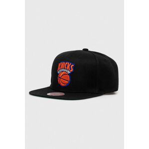 Kšiltovka Mitchell&Ness NEW YORK KNICKS černá barva, s aplikací