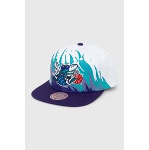 Bavlněná baseballová čepice Mitchell&Ness CHARLOTTE HORNETS bílá barva