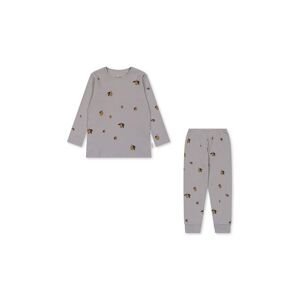 Dětské bavlněné pyžamo Konges Sløjd šedá barva