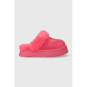 Semišové papuče UGG 1122550 růžová barva, Disquette