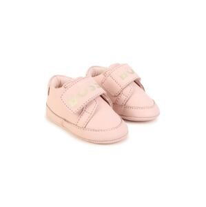 Dětské boty BOSS růžová barva