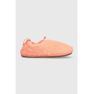 Dětské papuče UGG K PLUSHY SLIPPER oranžová barva