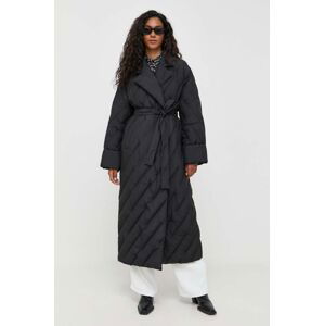 Bunda Pinko dámská, černá barva, zimní, oversize, 101599.A0L5