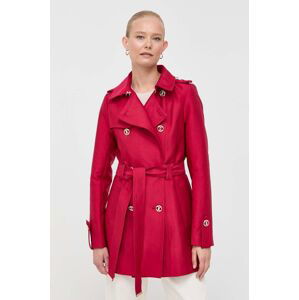 Trench kabát Morgan dámský, červená barva, přechodný