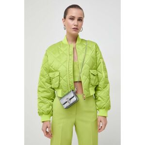 Bomber bunda MAX&Co. x Anna Dello Russo zelená barva, přechodná