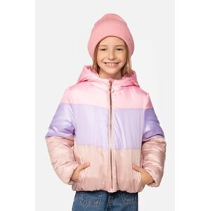 Dětská bunda Coccodrillo ZC3152704OGK OUTERWEAR GIRL KIDS růžová barva