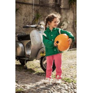 Dětská bunda Mini Rodini Mini Rodini x Wrangler zelená barva