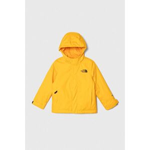 Dětská bunda The North Face SNOWQUEST JACKET žlutá barva