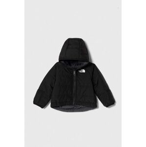 Dětská oboustranná bunda The North Face REVERSIBLE PERRITO HOODED JACKET černá barva