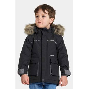 Dětská zimní bunda Didriksons KURE KIDS PARKA černá barva